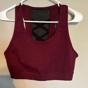 POP Fit XL women’s sports bra burgundy